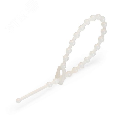 Стяжка нейлоновая разъемная с шариковым замком КСШ 120 (бел) (100шт) - фото 2