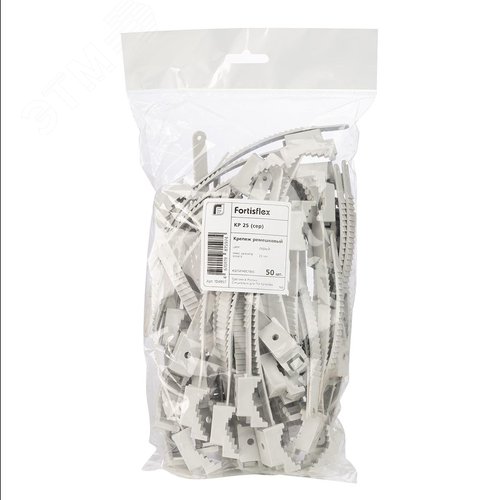 Крепеж ремешковый КР 25 (сер) (50шт) - фото 4