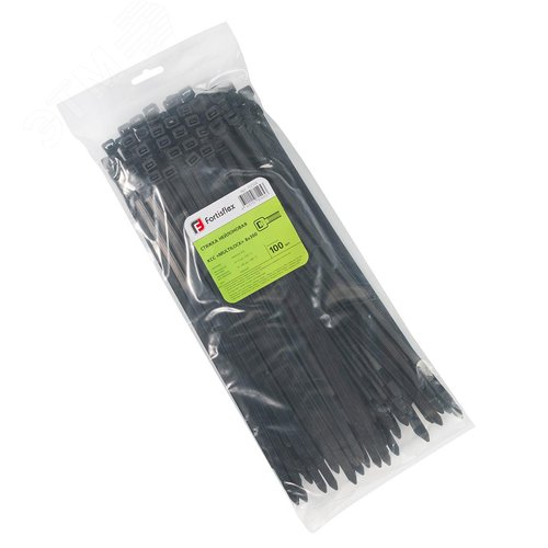 Стяжка нейлоновая с трехпозиционным замком КСС «MULTILOCK»  8х300 (черн) (100шт) - фото 2