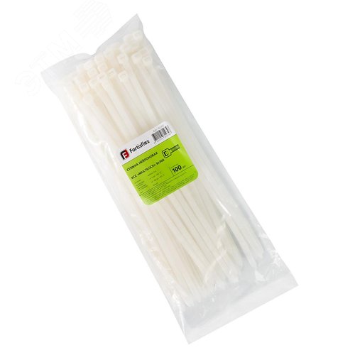 Стяжка нейлоновая с трехпозиционным замком КСС «MULTILOCK»  8х300 (бел) (100шт) - фото 2