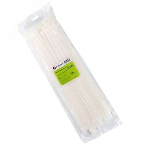 Стяжка нейлоновая с трехпозиционным замком КСС «MULTILOCK»  8х400 (бел) (100шт) - фото 2