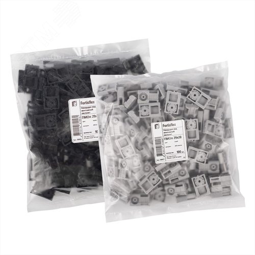 Площадка под монтажный пистолет ПМОп 29х20 (сер) (100шт.) - фото 4