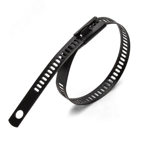 Стяжка стальная лестничного типа СКЛ-П (316) 12х200 из нержавеющей стали AISI 316 с полимерным покрытием - фото 1