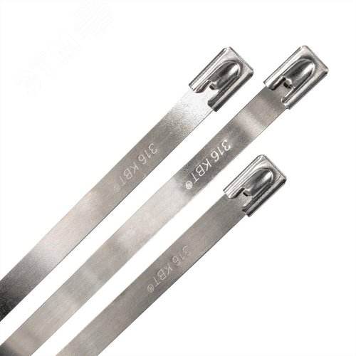 Стяжка стальная СКС-2 (316) 12х1600 из нержавеющей стали AISI 316 под двойной обхват - фото 2