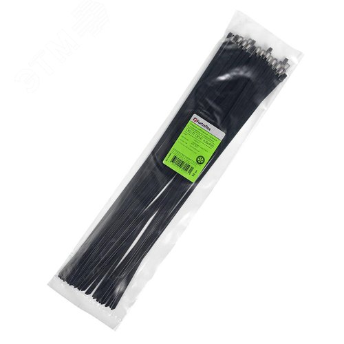 Стяжка стальная СКС-П (304) 4.6х400 (50шт) из нержавеющей стали AISI 304 с полимерным покрытием - фото 6