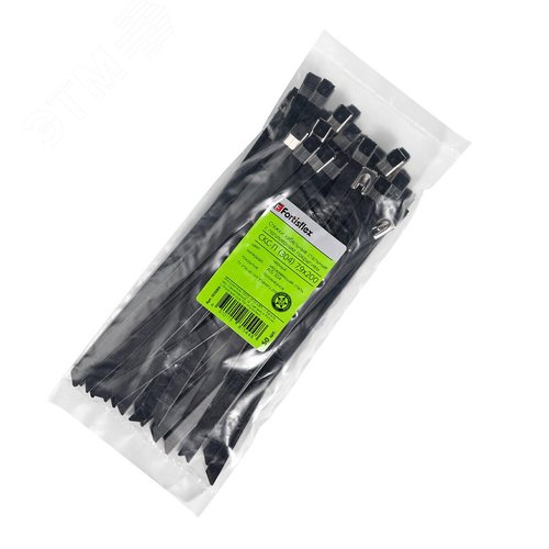 Стяжка стальная СКС-П (304) 7.9х200 (50шт) из нержавеющей стали AISI 304 с полимерным покрытием - фото 6