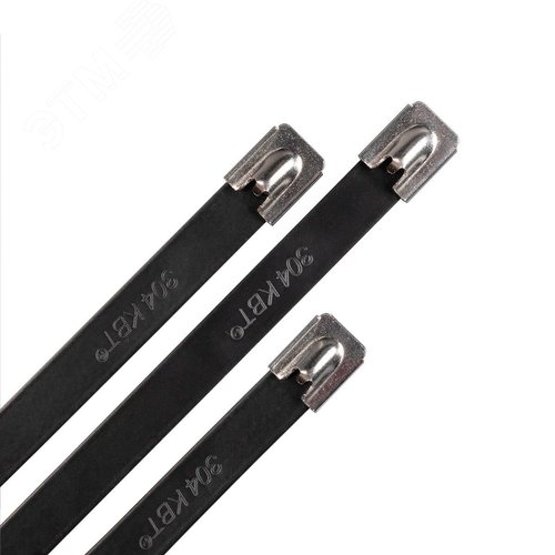 Стяжка стальная СКС-П (304) 7.9х300 (50шт) из нержавеющей стали AISI 304 с полимерным покрытием - фото 5