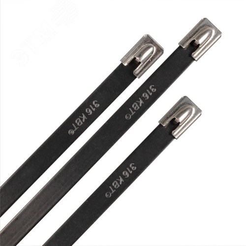 Стяжка стальная СКС-П (316) 7.9х1200 из нержавеющей стали AISI 316 с полимерным покрытием - фото 2