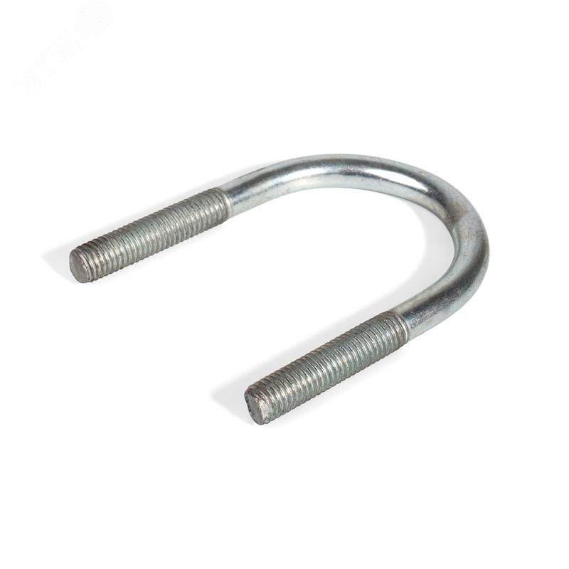 Изображение товара Болт-скоба стальная U 3'' М10 для крепления труб и монтажных работ