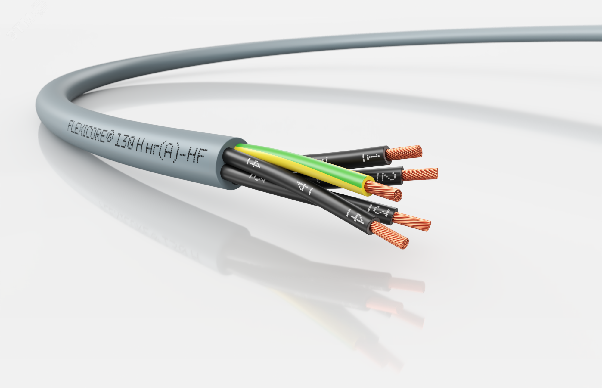 Изображение товара Кабель безгалогенный FLEXICORE 130 H нг(A)-HF 0,6/1 кВ, 5 жил по 1.5 мм2 Изображение товара Кабель безгалогенный FLEXICORE 130 H нг(A)-HF 0,6/1 кВ, 5 жил по 1.5 мм2