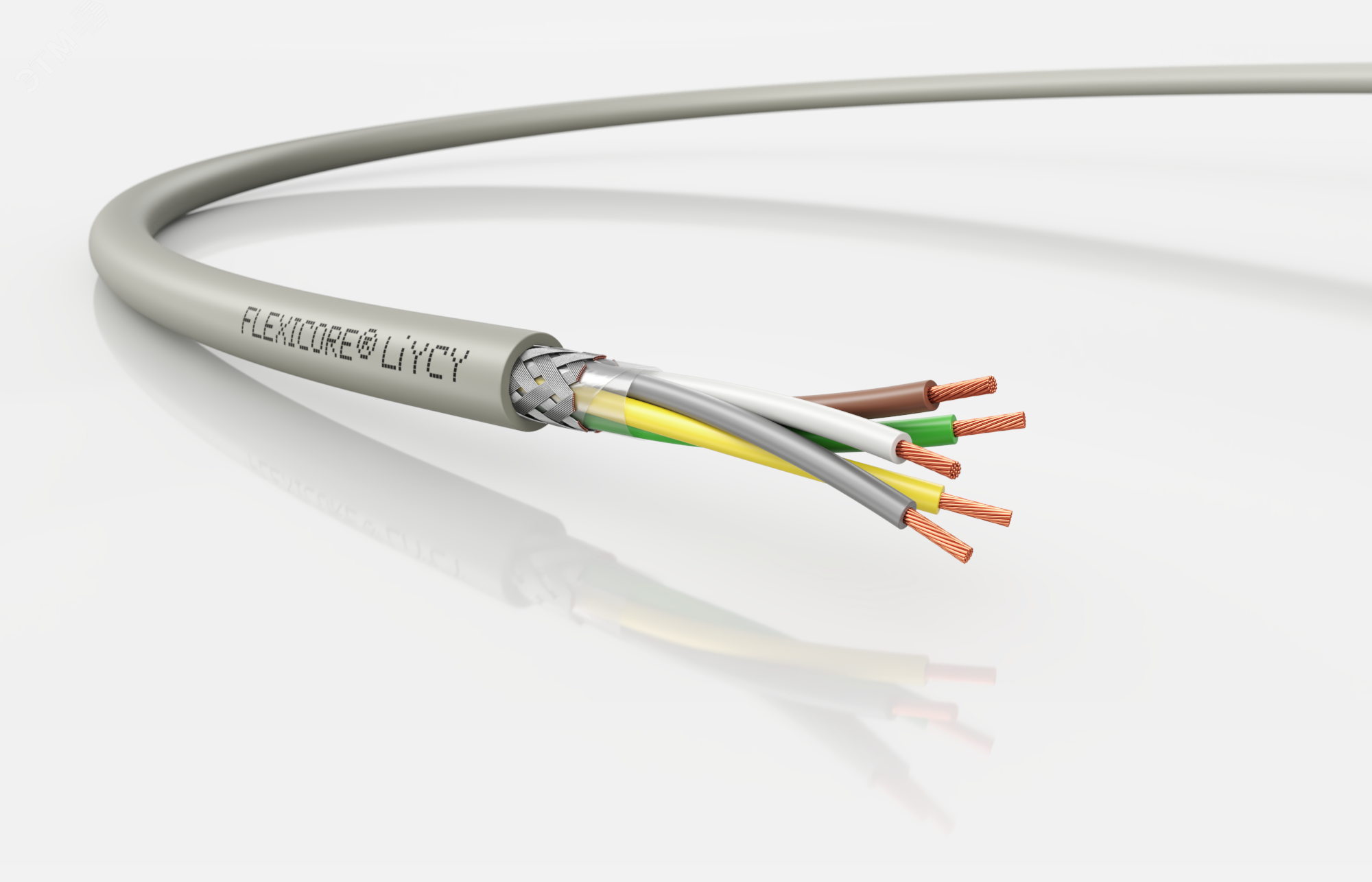 Изображение товара Кабель экранированный FLEXICORE LiYCY 6x0,5 для передачи данных и сигналов