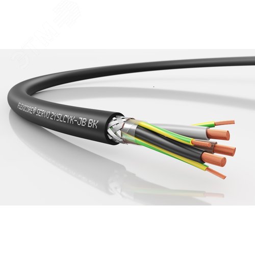 Изображение товара Кабель силовой FLEXICORE SERVO 2YSLCYKJB BK 3X6+3G1,0 (м)