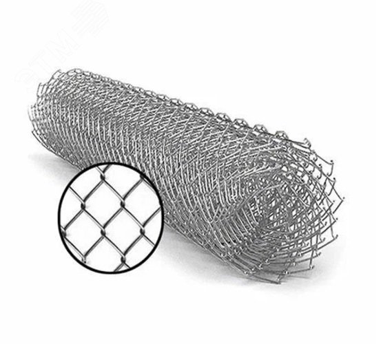 Изображение товара Сетка рабица чёрная 50x50 мм, 1,6 мм, рул/2х10м