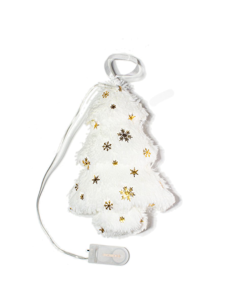 Гирлянда-светильник подвесной Елка флок 12х5,5х18,2 см