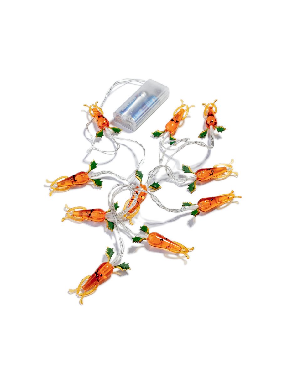 Гирлянда-Морковки акрил 1,35 м световая часть + 0,3 м