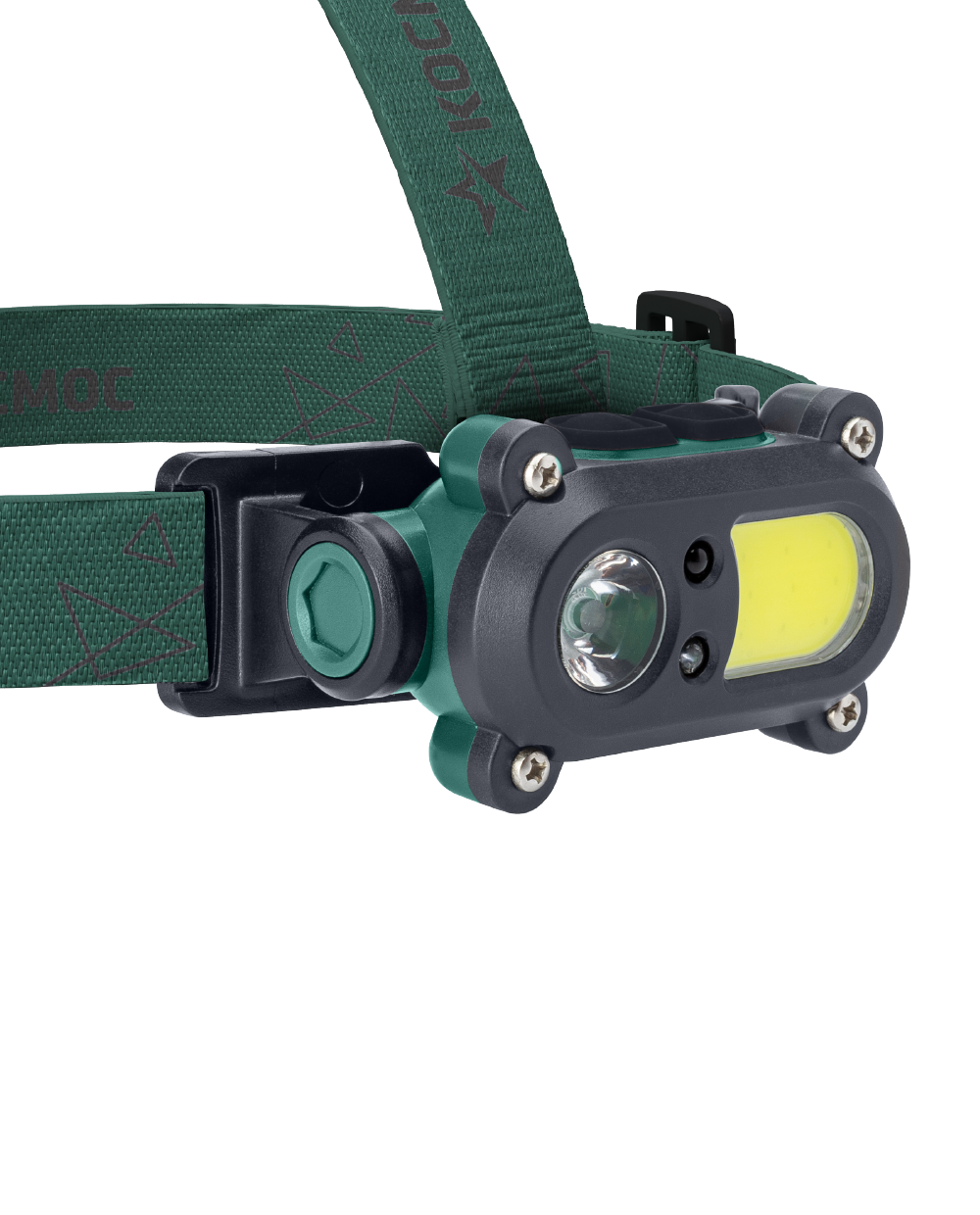 Фонарь налобный аккумуляторный сенсорн 3Вт+3Вт COB коллиматорная линза Li-ion 18650 1200mAh ABS-пластик USB-шнур