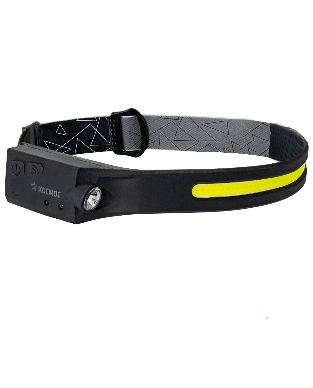 Фонарь налобный аккумулятор сенсорный 20 Вт COB+2ВтXPE Li-po 102540 1200mAh гибкий корпус USBtC