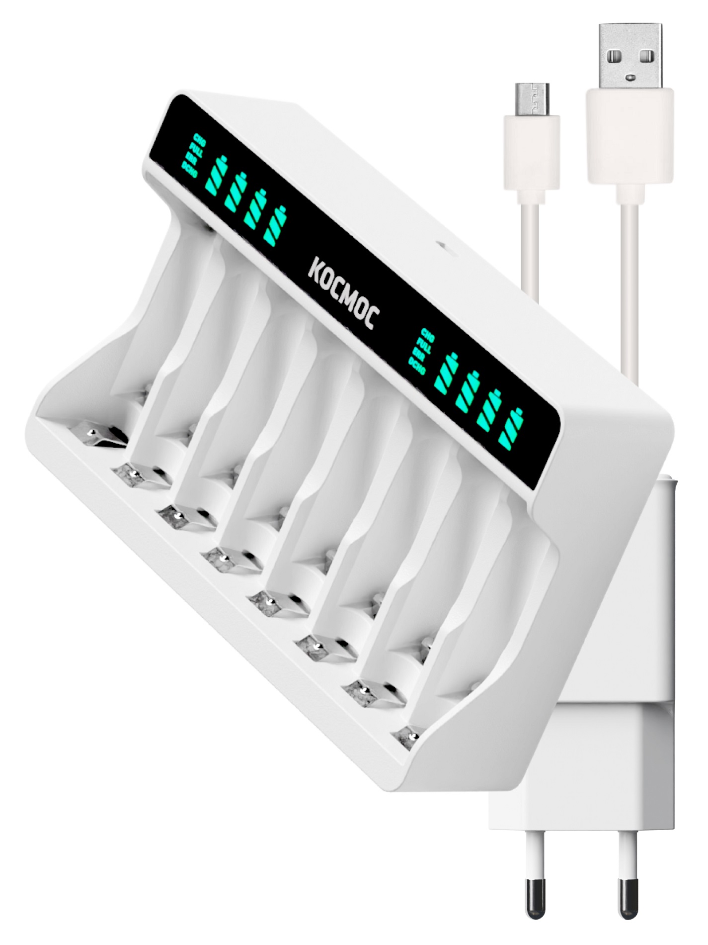 Устройство зарядное для АА, ААА 8 слотов