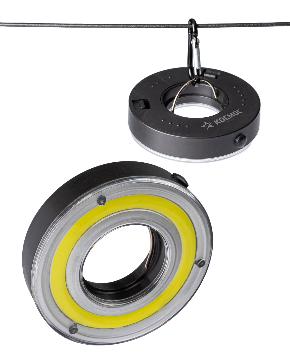 Фонарь кемпинговый походный 5Вт COBLED/3xAAА/корпус ABS-пластик/карабин