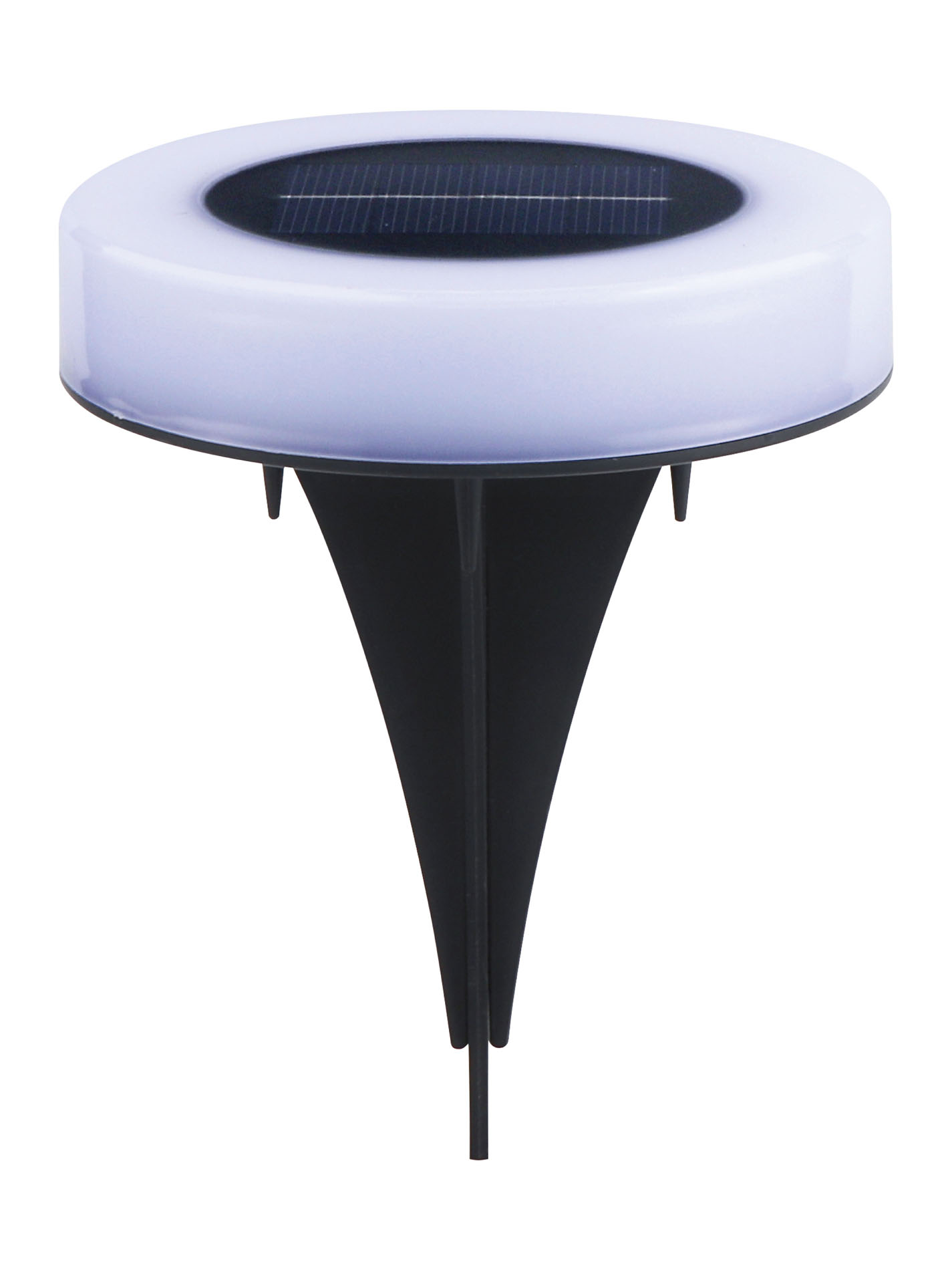 Светильник садовый RGB круг 10,5см пластик