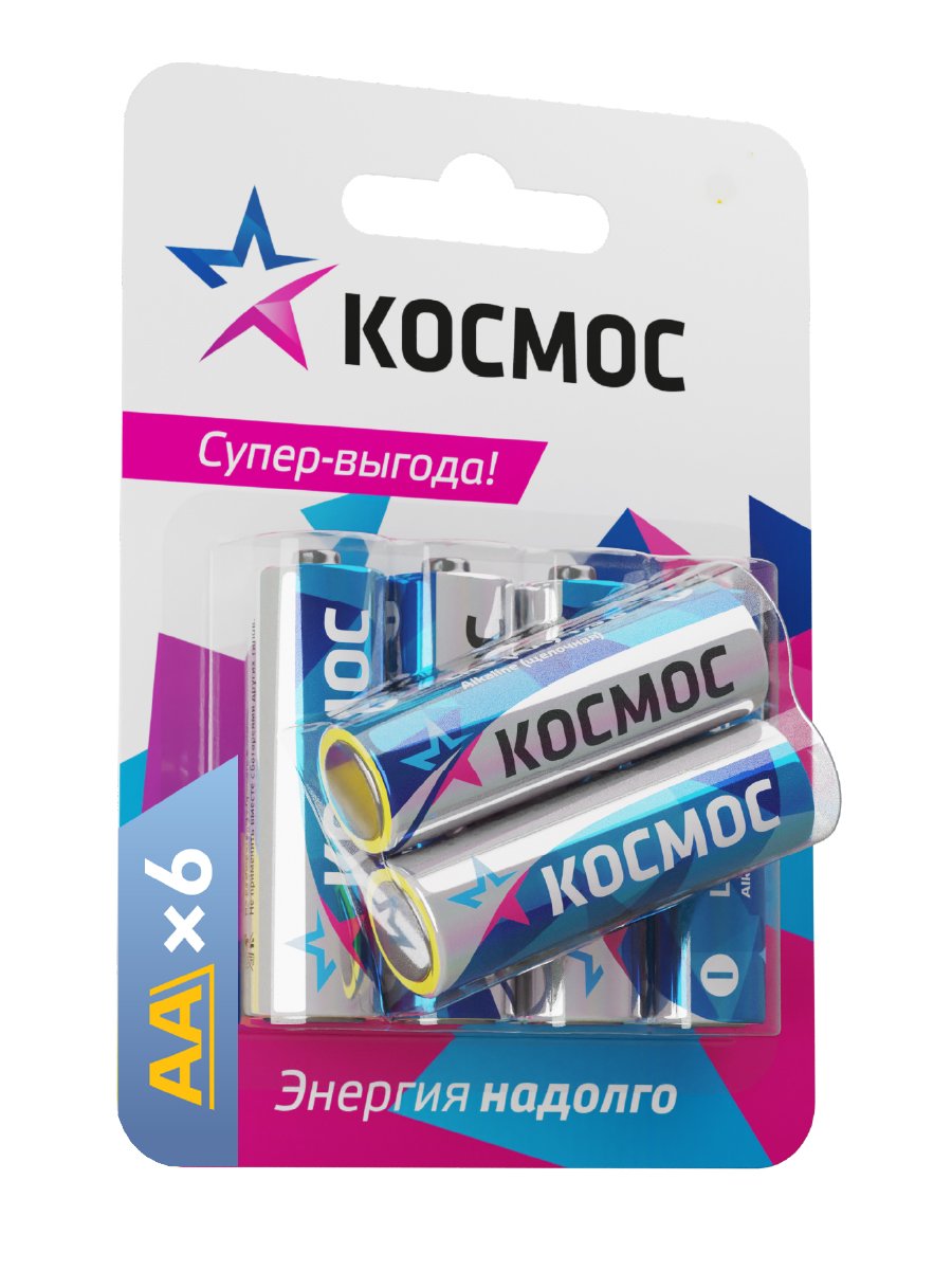 Батарейка LR6 (AA) 1.5V Alkaline 6BL,