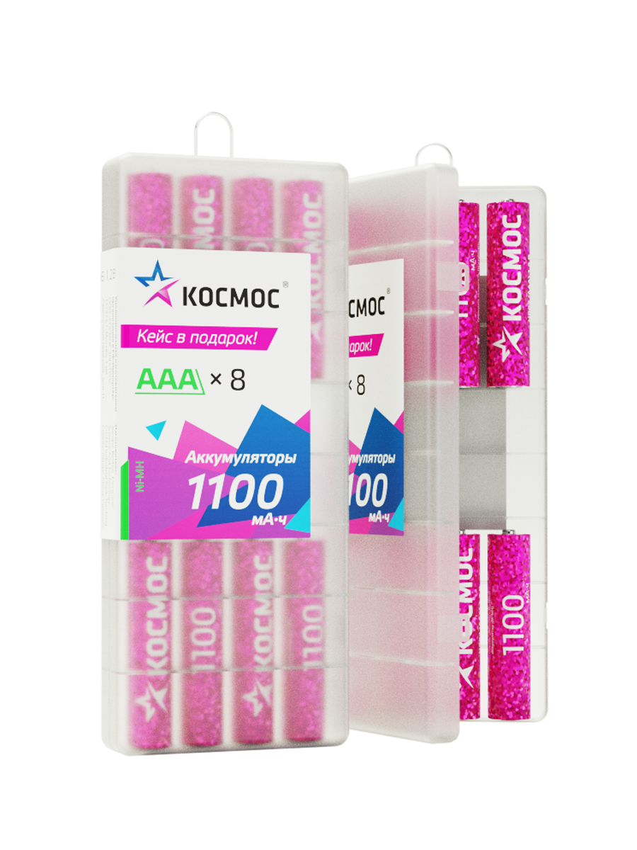 Аккумулятор R03 (ААА) 1100mAh Ni-Mh 8 шт в боксе