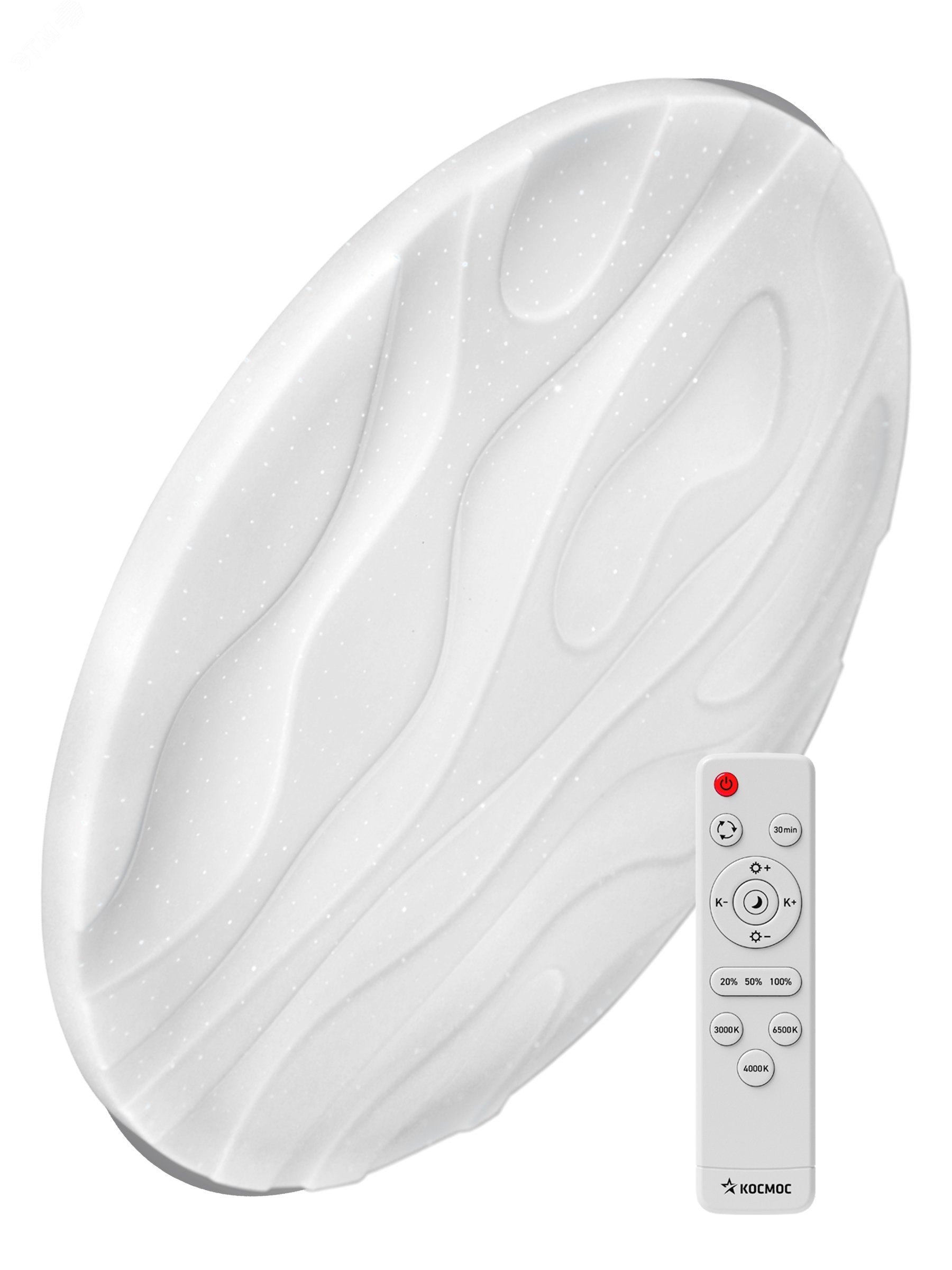 Изображение товара Светодиодный потолочно-настенный светильник Космос Premium Crystal 55 Вт регулируемый