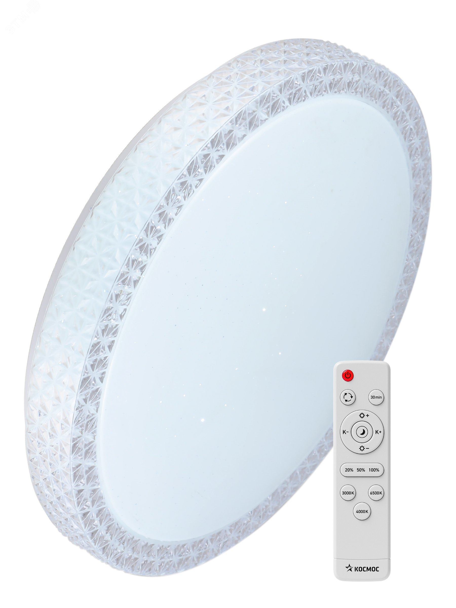 Изображение товара Светодиодный настенно-потолочный светильник ДБО-75 управляемый SAPHIR 230В 6000Лм