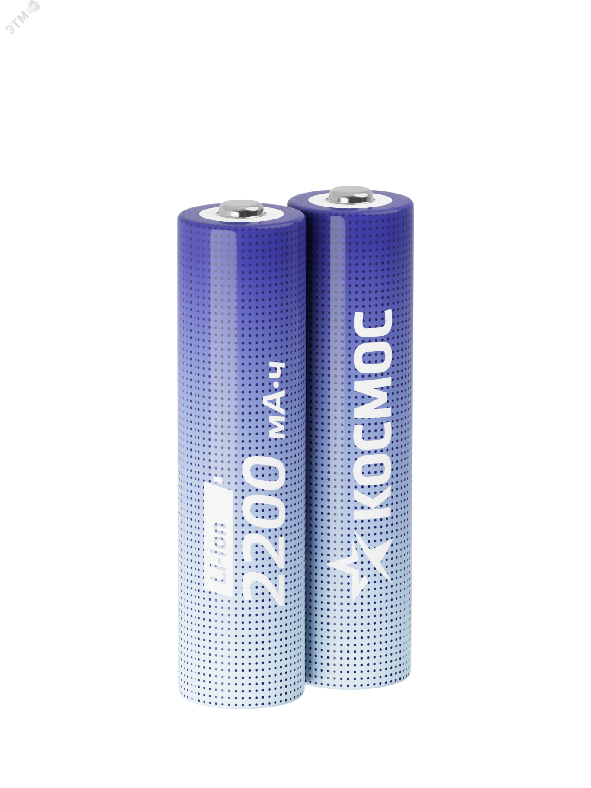 Изображение товара Аккумулятор 2200мАч 18650 Li-Ion комплект 2 шт без защиты