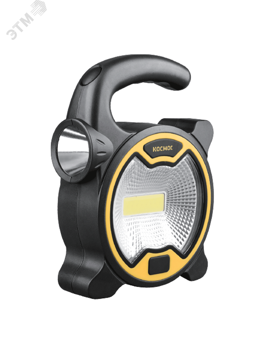Изображение товара Универсальный фонарь с COB и направленным лучом 3W LED, 3 батарейки АА