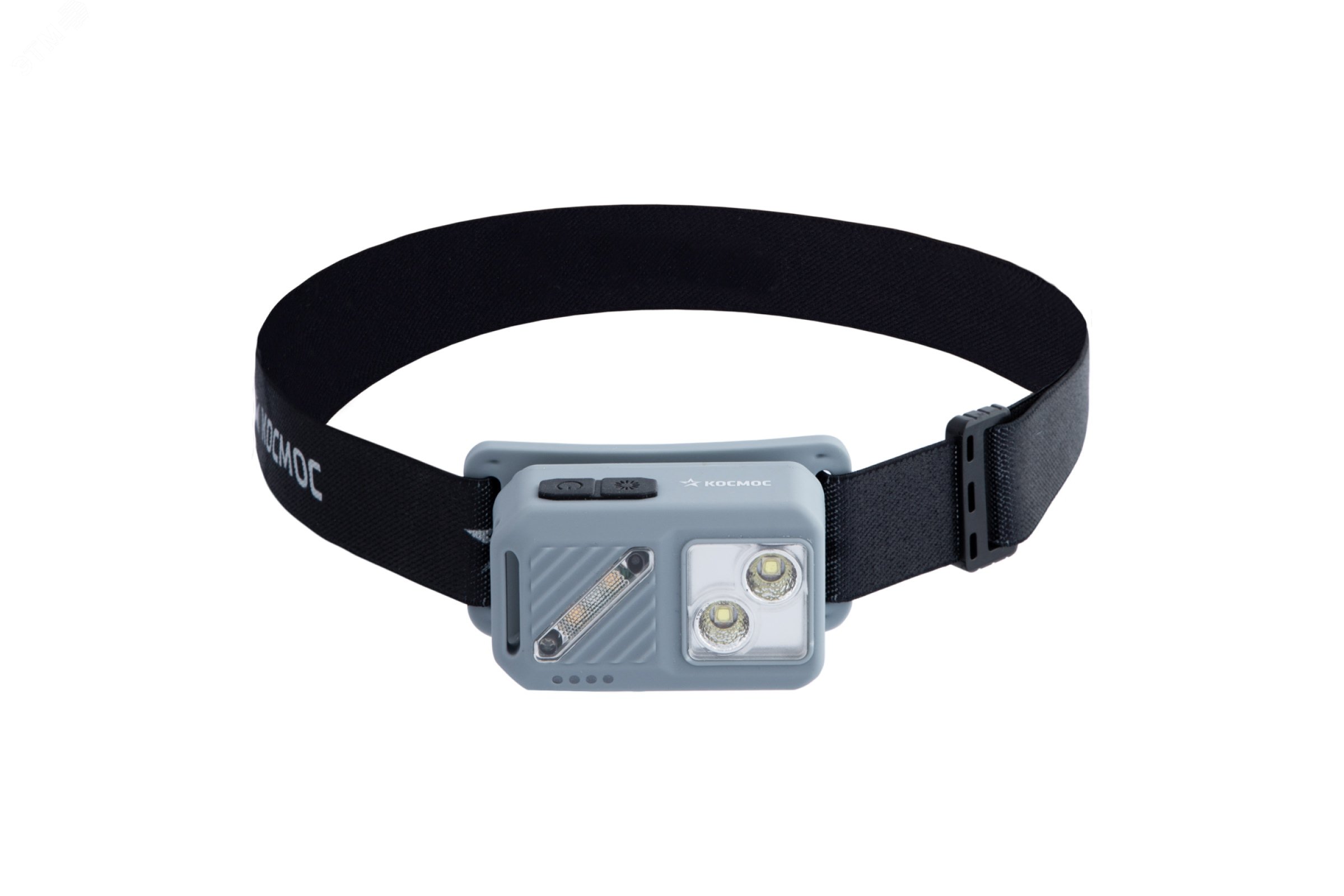 Изображение товара Налобный аккумуляторный фонарь с сенсорным управлением 4ВТ+3ВТ COB IP44 300лм до 50м