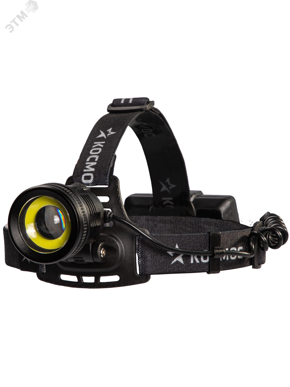 Изображение товара Фонарь налобный аккумуляторный 10Вт LED/ P50 LED/ Li-ion 18650 2x1000mAh/алюм./ USB Type-C (шт)