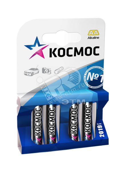 Элемент питания LR6 (АА) 4BL Космос купить цена