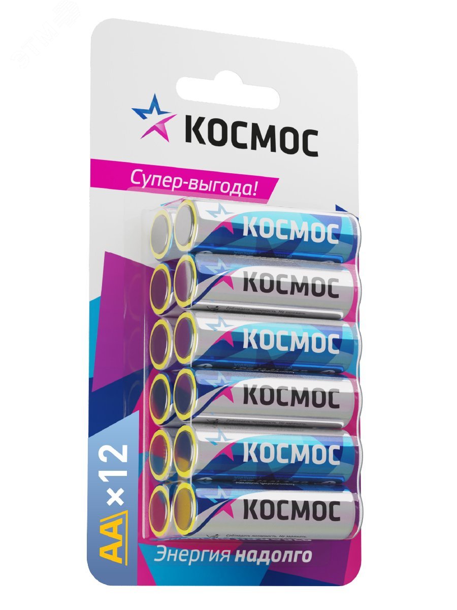 Изображение товара Батарейка LR6 (AA) 1.5V Alkaline 12BL, (шт)