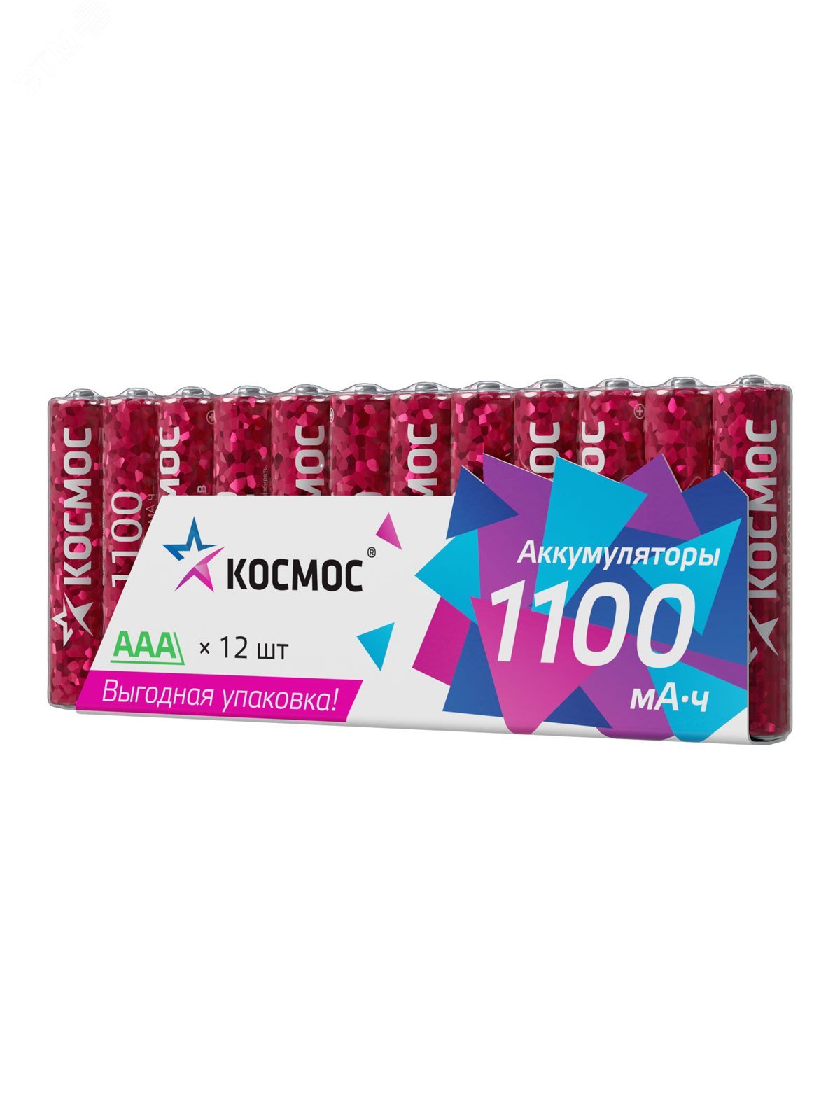 Изображение товара Аккумулятор R03 (ААА) 1100mAh Ni-Mh 12 шт в спайке (шт)