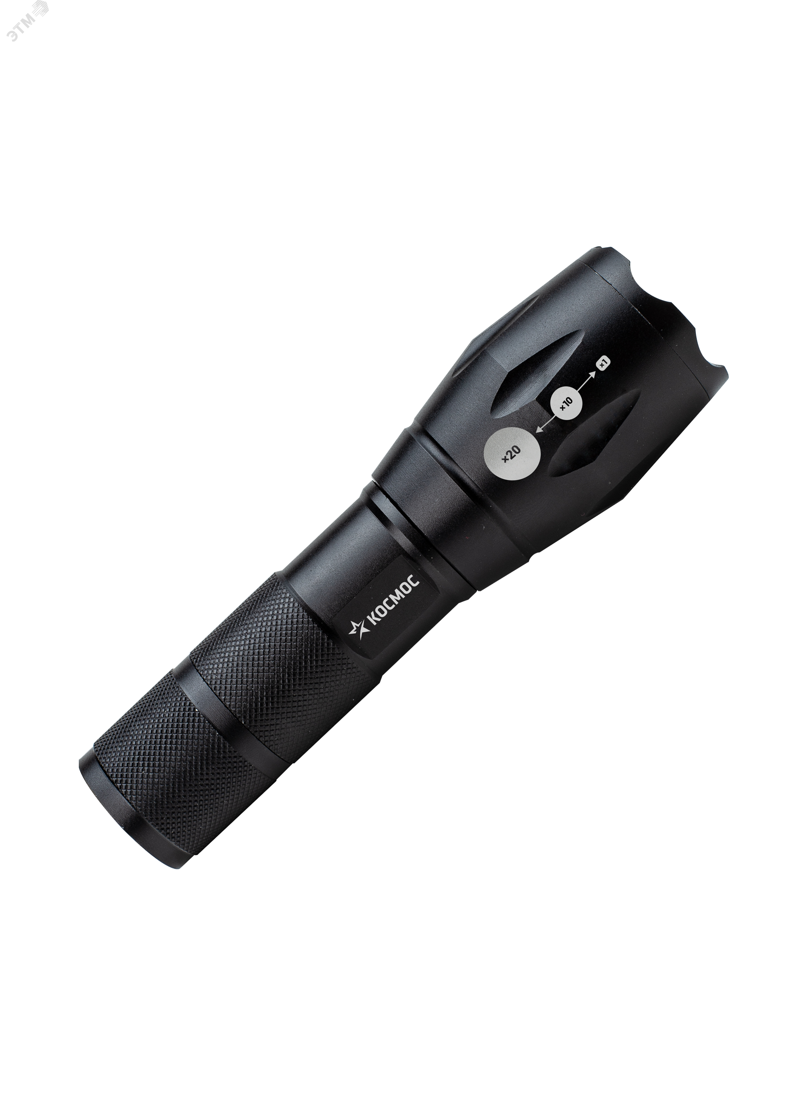 Изображение товара Фонарь ручной 5Вт Q5 LED авиационный алюминий с дальностью 200м и аккумулятором 18650