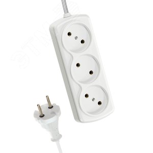 Изображение товара Удлинитель 6А 3 гнезда ПВС 2*0,75 7м (шт)
