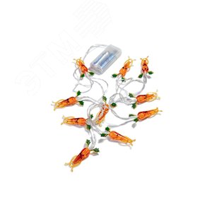 Изображение товара Гирлянда-Морковки акрил 1,35 м световая часть + 0,3 м (шт)