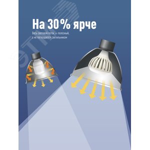 Лампа светодиодная LED 200Вт 220В E40 D170х248 4500К белый 19000 лм - фото 4