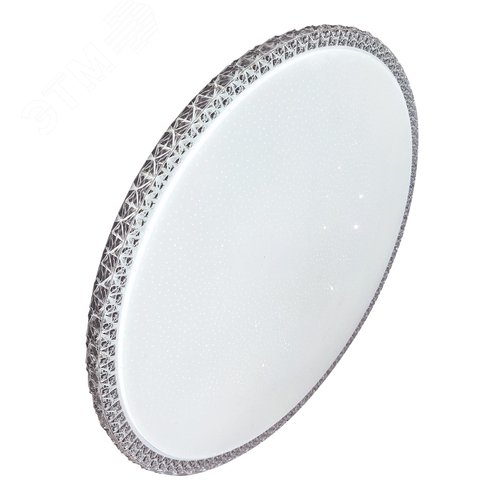 Светильник светодиодный ДБО-48 Вт настенно-потолочный MYSTERY 230В 4000K 3120Лм 390x76мм серебро - фото 1