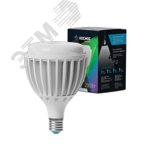 Изображение товара Лампа светодиодная LED 200Вт 220В Е40 D170х248 6500К холодный 19000 лм (шт)
