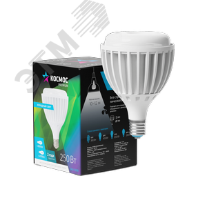 Лампа светодиодная LED 250Вт 220В E40 D190х263 6500К холодный 22500 лм - фото 3