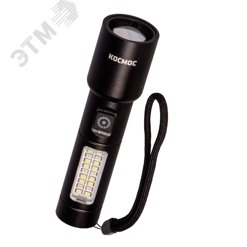Изображение товара Фонарь ручной аккумуляторный 10Вт LaserLED/Li-ion 18650 1200mAh/алюм./USB Type-C (шт)