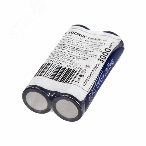 Аккумулятор 3000мАч 18650 Li-ion без защиты с плоским контактом 2S - фото 2