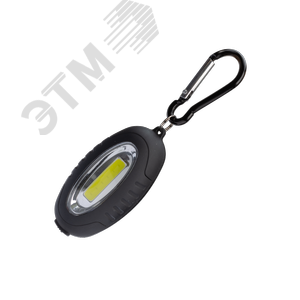 Изображение товара Фонарь брелок 0,5Вт COBLED/2xCR2032 в комплектe/ABS-пл c каучук напыл/магнит/карабин, (шт)