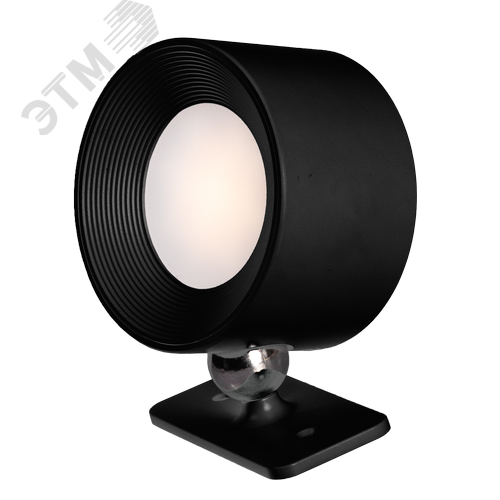 Фонарь-светильник аккумуляторный на магнитном шарнире 6Вт, 3,7В, 1500мАЧ, Li-ion 18650,  USB Type-C, черный - фото 1