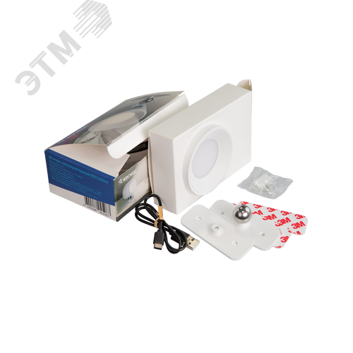 Фонарь-светильник аккумуляторный на магнитном шарнире 6Вт, 3,7В, 1500мАЧ, Li-ion 18650,  USB Type-C, белый - фото 8