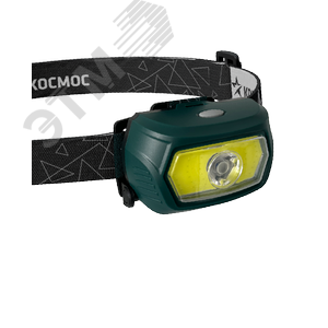 Изображение товара Фонарь налобный аккумуляторный 3Вт+5 Вт COB коллиматорная линза съемн Li-ion 18650 1200mAh Usb typeC (шт)