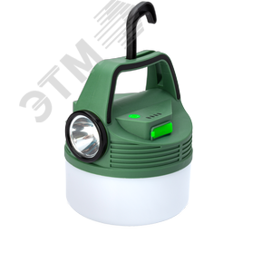 Изображение товара Фонарь кемпинговый аккумуляторный 16Вт+3Вт Li-ion 18650 2400mAh Powerbank индикатор Usb шнур (шт)