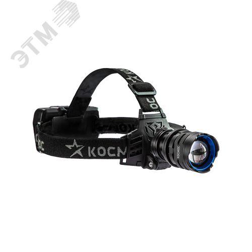 Изображение товара Фонарь налобный аккумуляторный 10Вт LED/ Laser LED/ Li-ion 18650 3x1200mAh/алюм./ USB Type-C (шт)